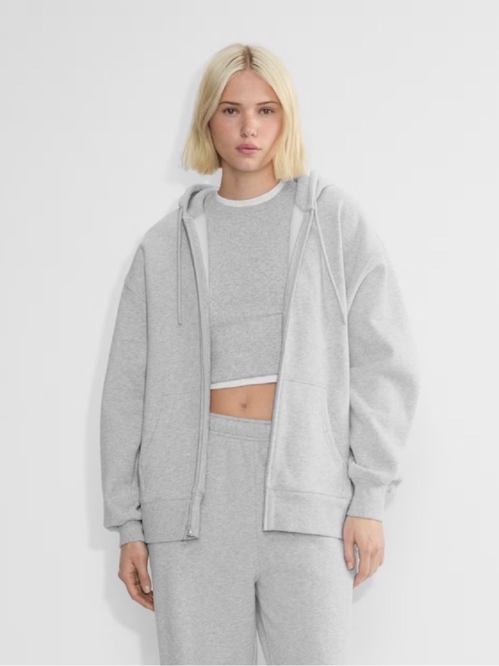 1. TNA | Oversized Zip Sweater | L